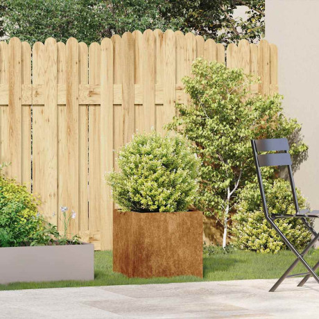 vidaXL Plantenbak roestig 40x40x40 cm weervast staal afbeelding3 - 1