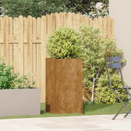 vidaXL Plantenbak roestig 40x40x80 cm weervast staal afbeelding3 - 1