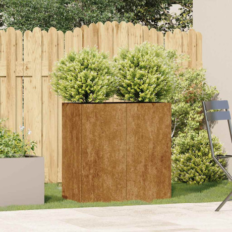 vidaXL Plantenbak roestig 80x40x80 cm weervast staal afbeelding3 - 1