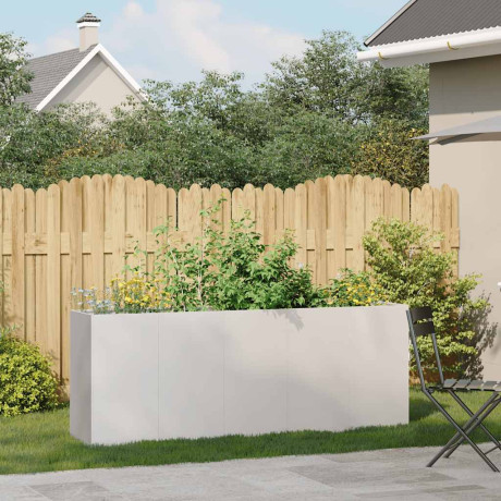vidaXL Plantenbak 200x40x80 cm roestvrij staal afbeelding3 - 1