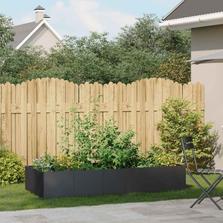 vidaXL Plantenbak 200x80x40 cm staal zwart afbeelding3 - 1