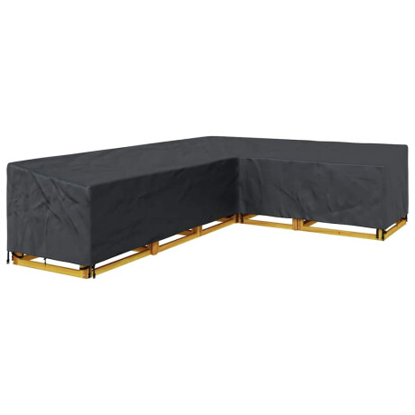 vidaXL Hoes voor tuinmeubelen Zwart 355 x 275 x 80 cm 420D Oxford Stof afbeelding3 - 1