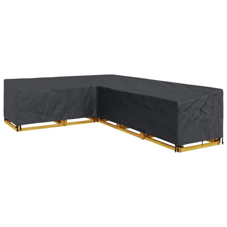 vidaXL Hoes voor tuinmeubelen Zwart 355 x 275 x 80 cm 420D Oxford Stof afbeelding3 - 1