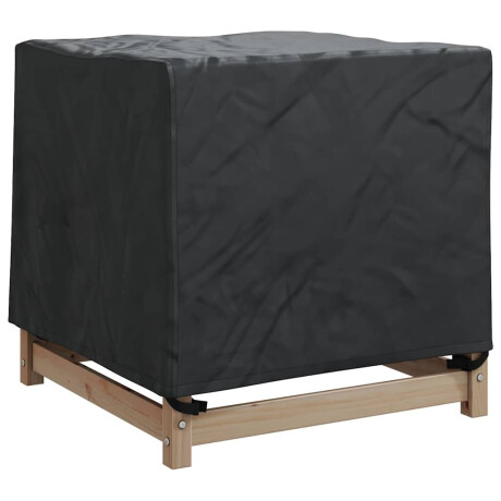 vidaXL Hoes voor tuinmeubelen Zwart 74 x 74 x 60 cm 420D Oxford Stof afbeelding3 - 1