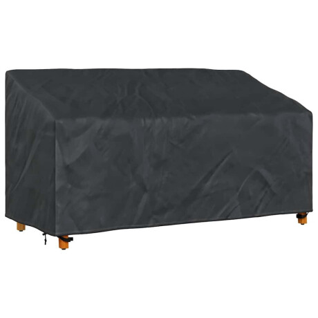 vidaXL Tuinbankhoes Zwart 185 x 85 x 65 / 94 cm 210D stof afbeelding3 - 1