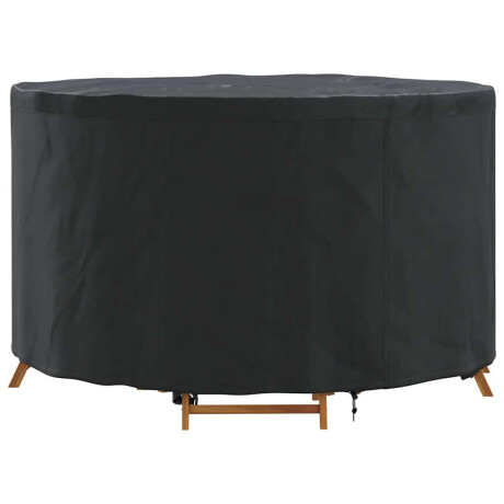 vidaXL Hoes voor tuinmeubelen Zwart 128 x 128 x 71 cm 420D stof afbeelding3 - 1