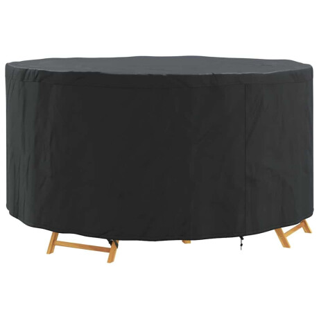 vidaXL Hoes voor tuinmeubelen Zwart 182 x 182 x 85 cm 600D stof afbeelding3 - 1