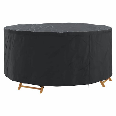 vidaXL Hoes voor tuinmeubelen Zwart 200 x 200 x 71 cm 600D stof afbeelding3 - 1