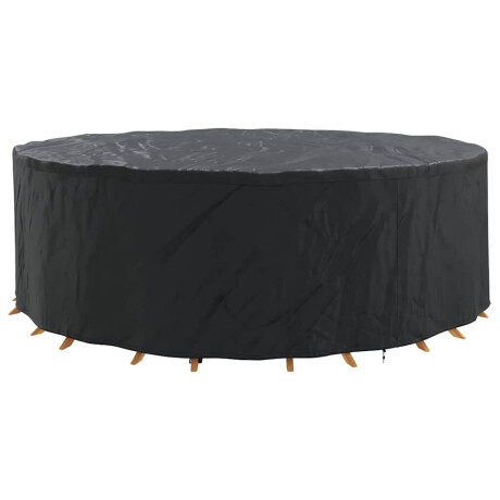 vidaXL Hoes voor tuinmeubelen Zwart 279 x 279 x 85 cm 600D stof afbeelding3 - 1