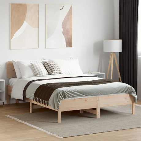 vidaXL Bedframe zonder matras massief grenenhout 120x190 cm afbeelding3 - 1