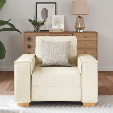 vidaXL Sofa Stoel Linnen 60 cm afbeelding3 - 1