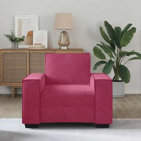 vidaXL Sofastoel Wijnrood 60 cm Fluweel afbeelding3 - 1