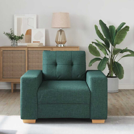 vidaXL Sofastoel Donkergroen 60 cm Stof afbeelding3 - 1