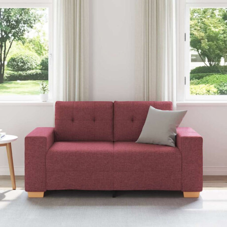 vidaXL Loveseat Bank Wijnrood 120 cm Stof afbeelding3 - 1