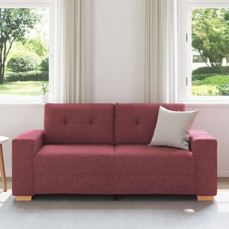 vidaXL Loveseat Bank Wijnrood 140 cm Stof afbeelding3 - 1