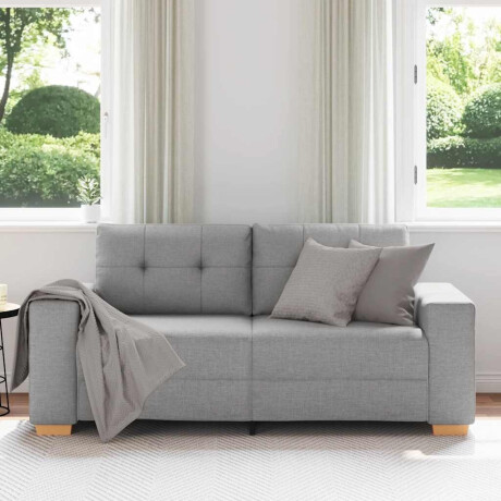 vidaXL Loveseat Bank Wolkengrijs 140 cm Stof afbeelding3 - 1