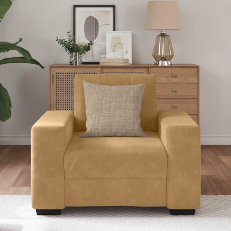 vidaXL Sofastoel Bruin 60 cm Fluweel afbeelding3 - 1