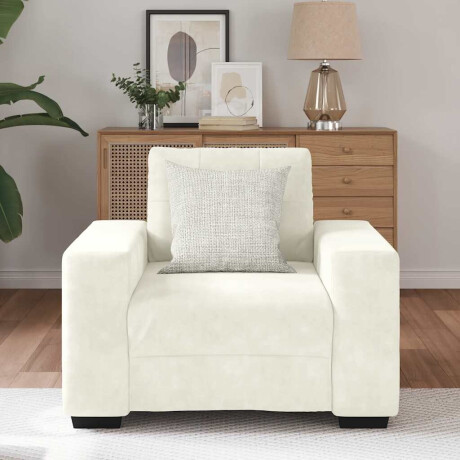 vidaXL Sofastoel Crème 60 cm Fluweel afbeelding3 - 1