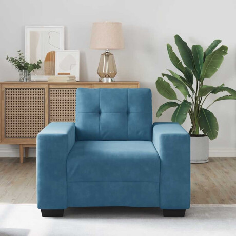 vidaXL Sofastoel Blauw 60 cm Fluweel afbeelding3 - 1