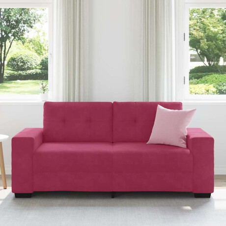 vidaXL Loveseat Sofa Wijnrood 140 cm Fluweel afbeelding3 - 1