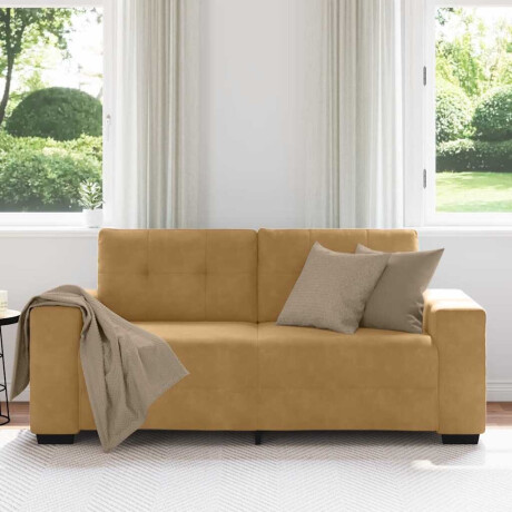 vidaXL Loveseat Sofa Bruin 140 cm Fluweel afbeelding3 - 1