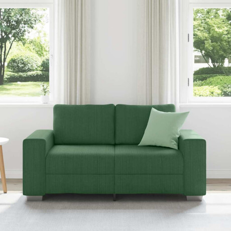 vidaXL Loveseat Sofa Donkergroen 120 cm Corduroy Stof afbeelding3 - 1