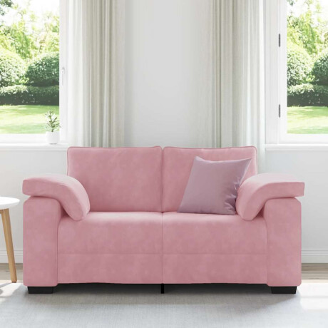 vidaXL Loveseat Sofa Roze 120 cm Fluweel afbeelding3 - 1
