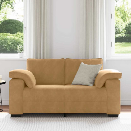 vidaXL Loveseat Sofa Bruin 120 cm Fluweel afbeelding3 - 1