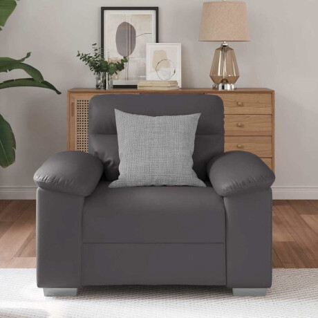 vidaXL Sofastoel Grijs 60 cm Kunstleer afbeelding3 - 1