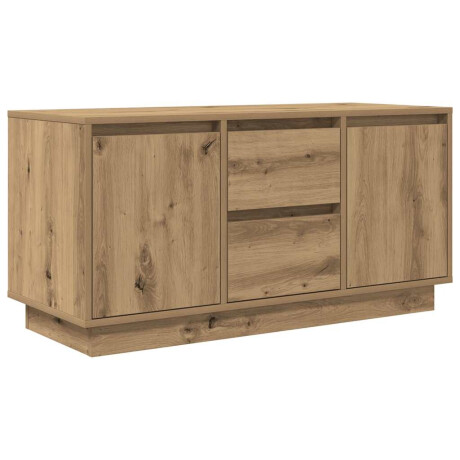 vidaXL Tv-meubel met LED-verlichting 100x41x50 cm artisanaal eiken afbeelding3 - 1