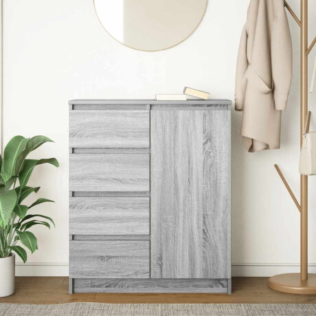 vidaXL Dressoir met lades 71x35x84 cm spaanplaat grijs Sonoma afbeelding3 - 1