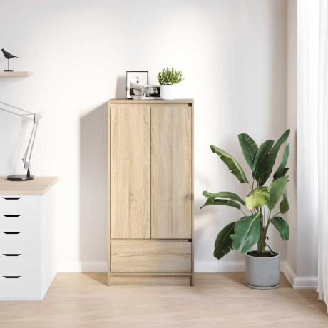 vidaXL Kast met lade 55,5x34x119,5 cm spaanplaat sonoma eikenkleurig afbeelding3 - 1