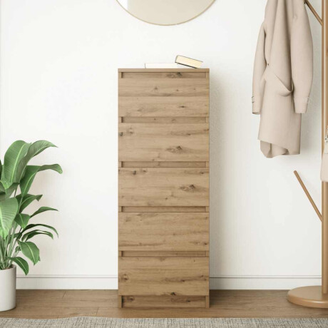 vidaXL Dressoir met lades 37,5x35x99cm spaanplaat artisanaal eikenhout afbeelding3 - 1