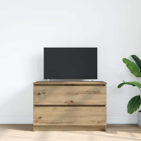 vidaXL Tv-meubel ambachtelijk 80x35x54cm spaanplaat grijs eikenkleurig afbeelding3 - 1