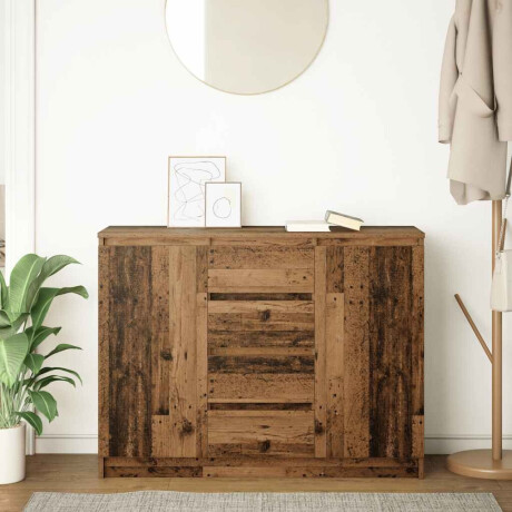 vidaXL Dressoir met lades 100,5x35x76 cm spaanplaat bewerkt hout afbeelding3 - 1