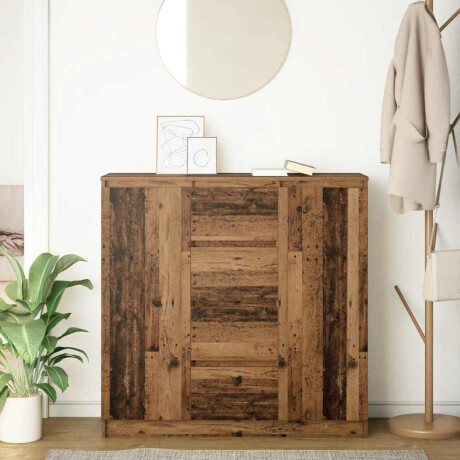 vidaXL Dressoir met lades 100,5x35x98,5 cm bewerkt hout oud hout afbeelding3 - 1