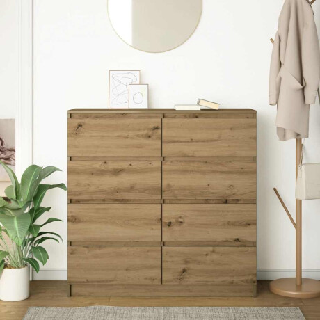 vidaXL Dressoir 100x35x99 cm bewerkt hout artisanaal eikenkleurig afbeelding3 - 1