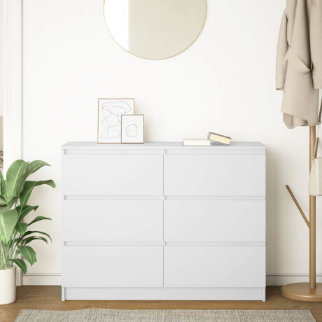 vidaXL Dressoir 100x35x76 cm spaanplaat wit afbeelding3 - 1