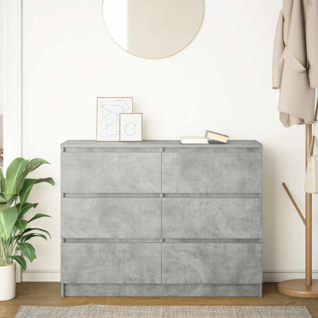 vidaXL Dressoir 100x35x76 cm spaanplaat betongrijs afbeelding3 - 1