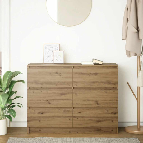 vidaXL Dressoir 100x35x76 cm spaanplaat ambachtelijk eikenkleurig afbeelding3 - 1