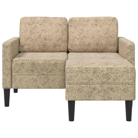 vidaXL 2-zitsbank met chaise longue L-vormig lichtgrijs 125 cm kunstleer afbeelding3 - 1