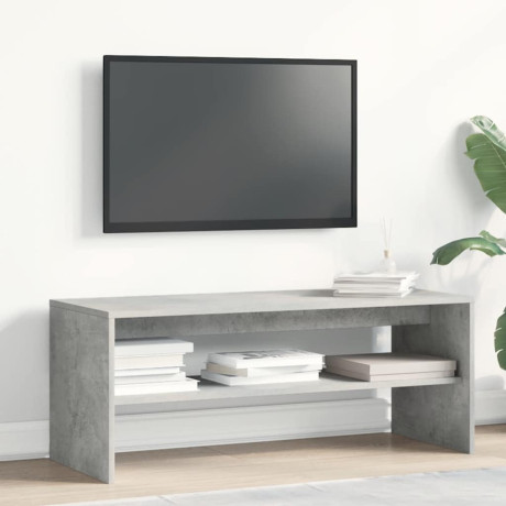 vidaXL Tv-meubel 100x40x40 cm bewerkt hout betongrijs afbeelding3 - 1