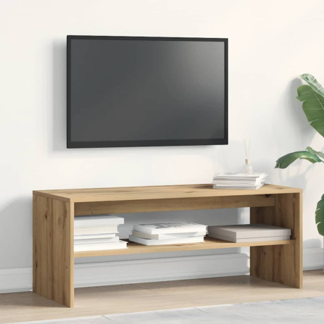vidaXL Tv-meubel 100x40x40 cm bewerkt hout artisanaal eikenkleurig afbeelding3 - 1