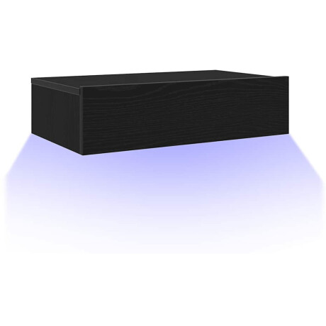 vidaXL Tv-meubel met LED-verlichting 60x35x15,5 cm zwart eikenkleurig afbeelding3 - 1
