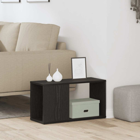 vidaXL Tv-meubel 60x24x32 cm spaanplaat zwart eikenkleurig afbeelding3 - 1