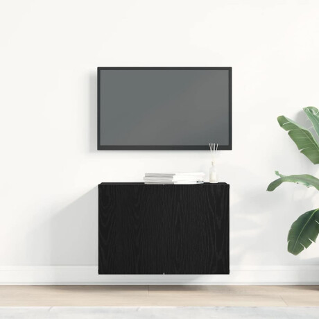 vidaXL Tv-meubel 60x30x41 cm bewerkt hout zwart eikenkleurig afbeelding3 - 1