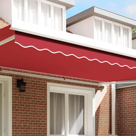 vidaXL Markies Valance Rood 4.8 x 0.2 m Canvas afbeelding3 - 1
