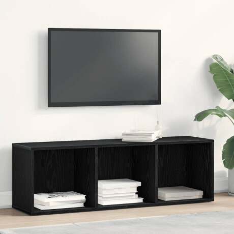 vidaXL Boekenkast Zwart Eiken 36x30x114 cm Bewerkt Hout afbeelding3 - 1