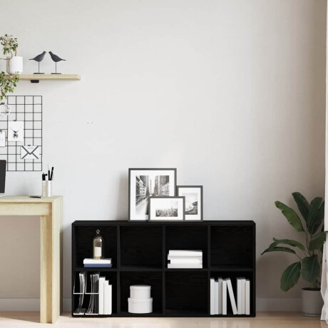 vidaXL Boekenkast Zwart Eiken 66x30x130 cm Engineered Wood afbeelding3 - 1