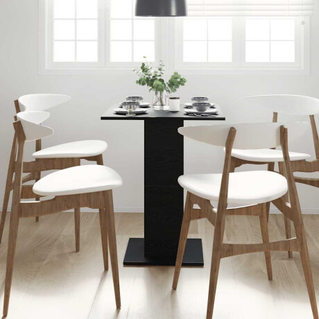 vidaXL Bistrotafel Zwart Eiken 60x60x75 cm Bewerkt Hout afbeelding3 - 1